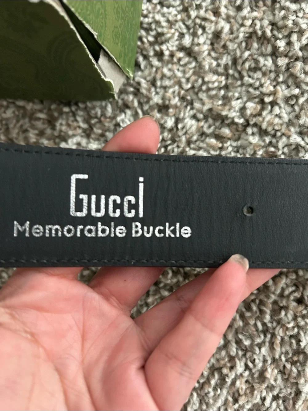 Gucci  GG belt med memorable buckle
